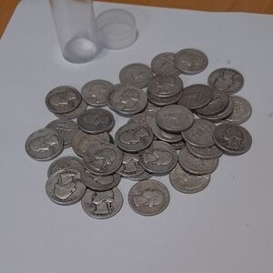 FULL $10 Roll Of Washington Silver Quarters For Sale...40 Coins...90% Silver